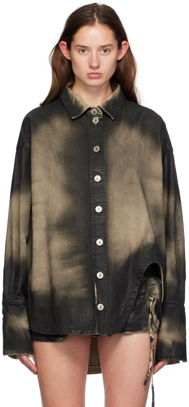 SSENSE Exclusive Black & Off-White Diana Denim Shirt by The