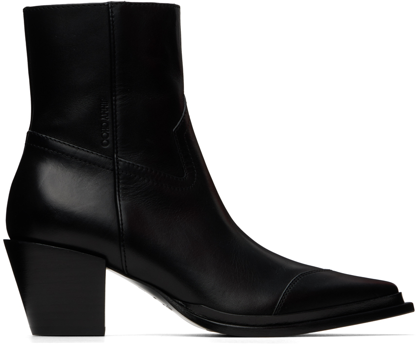 Shop Jimmy Choo Black Cece 60 Boots