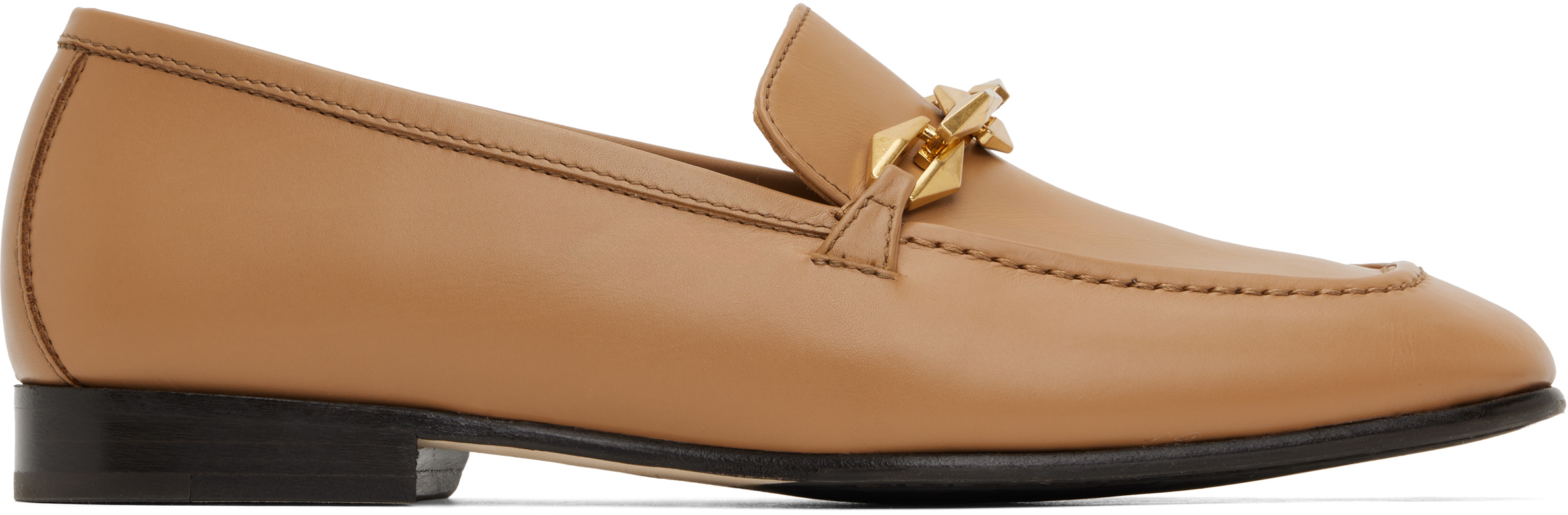 Beige Diamond Tilda Loafers by Jimmy Choo on Sale Beige Diamond Tilda Loafers by Jimmy Choo on Sale