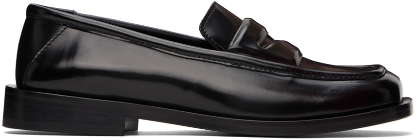 【関税込み】The Attico ブラック Amanda ローファー The Attico Amanda Leather Loafers | Black | FARFETCH BN