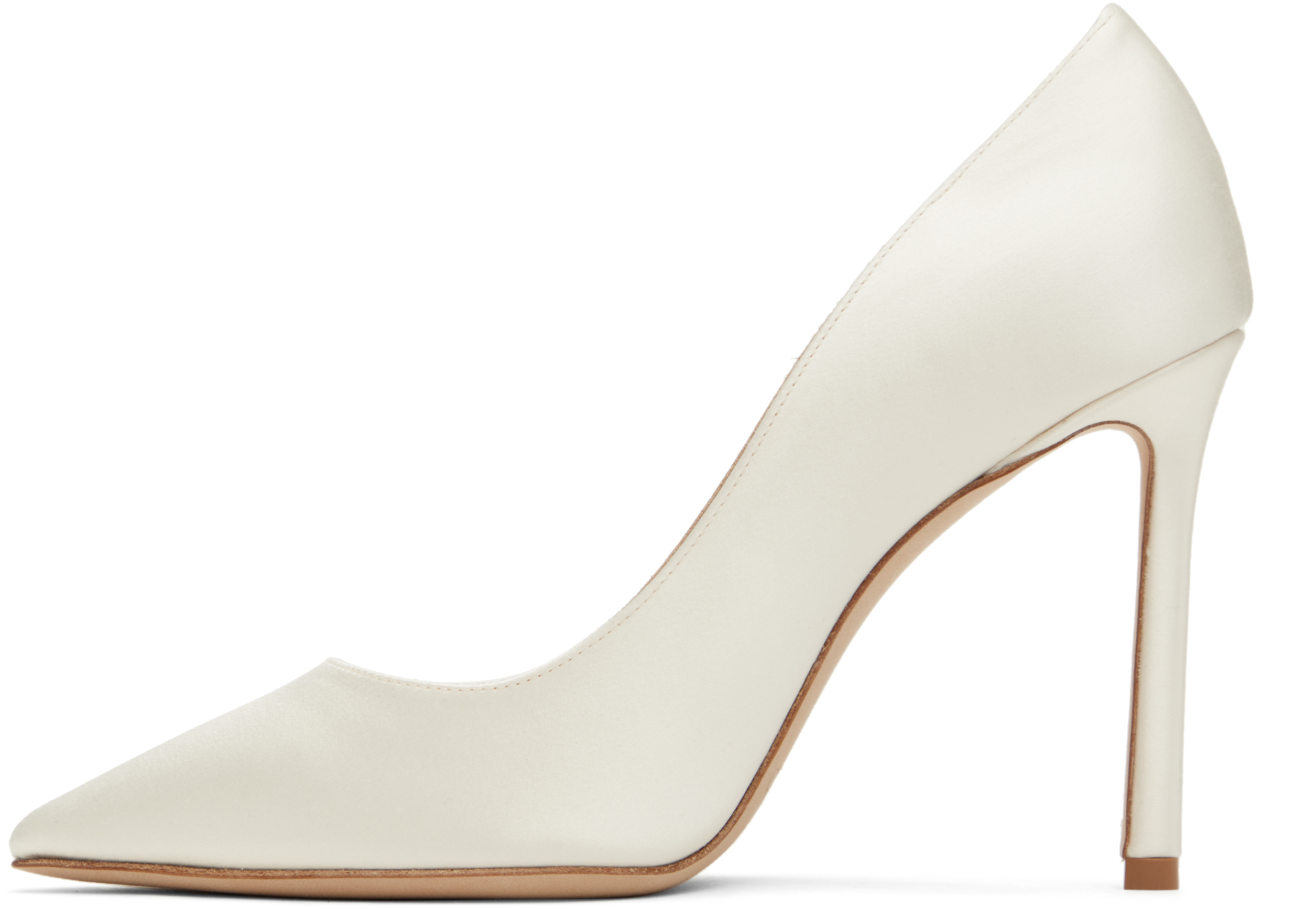 Jimmy Choo White Romy 100 Heels In Ivory