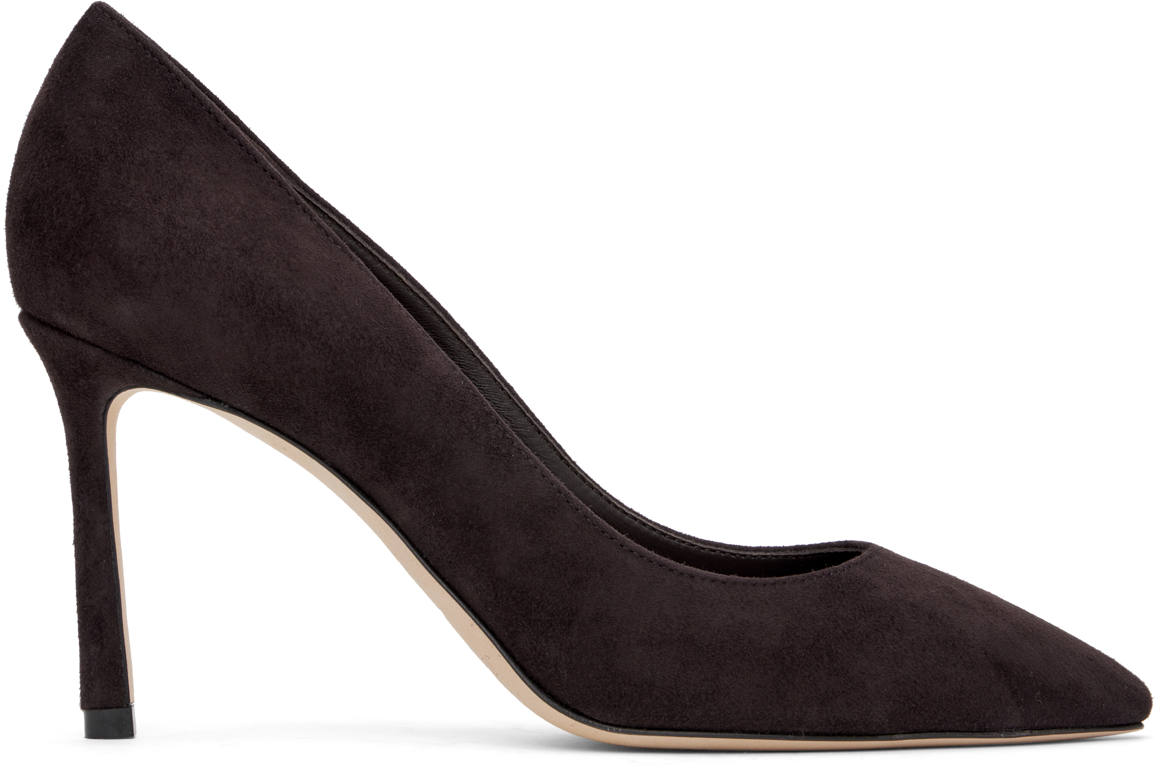 Jimmy Choo Brown Romy 85 Heels In Coffee