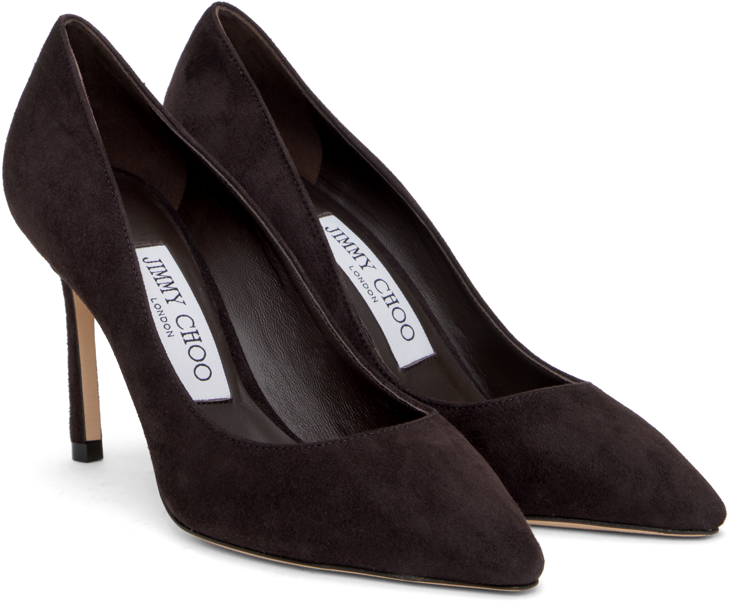 Jimmy Choo Brown Romy 85 Heels In Coffee