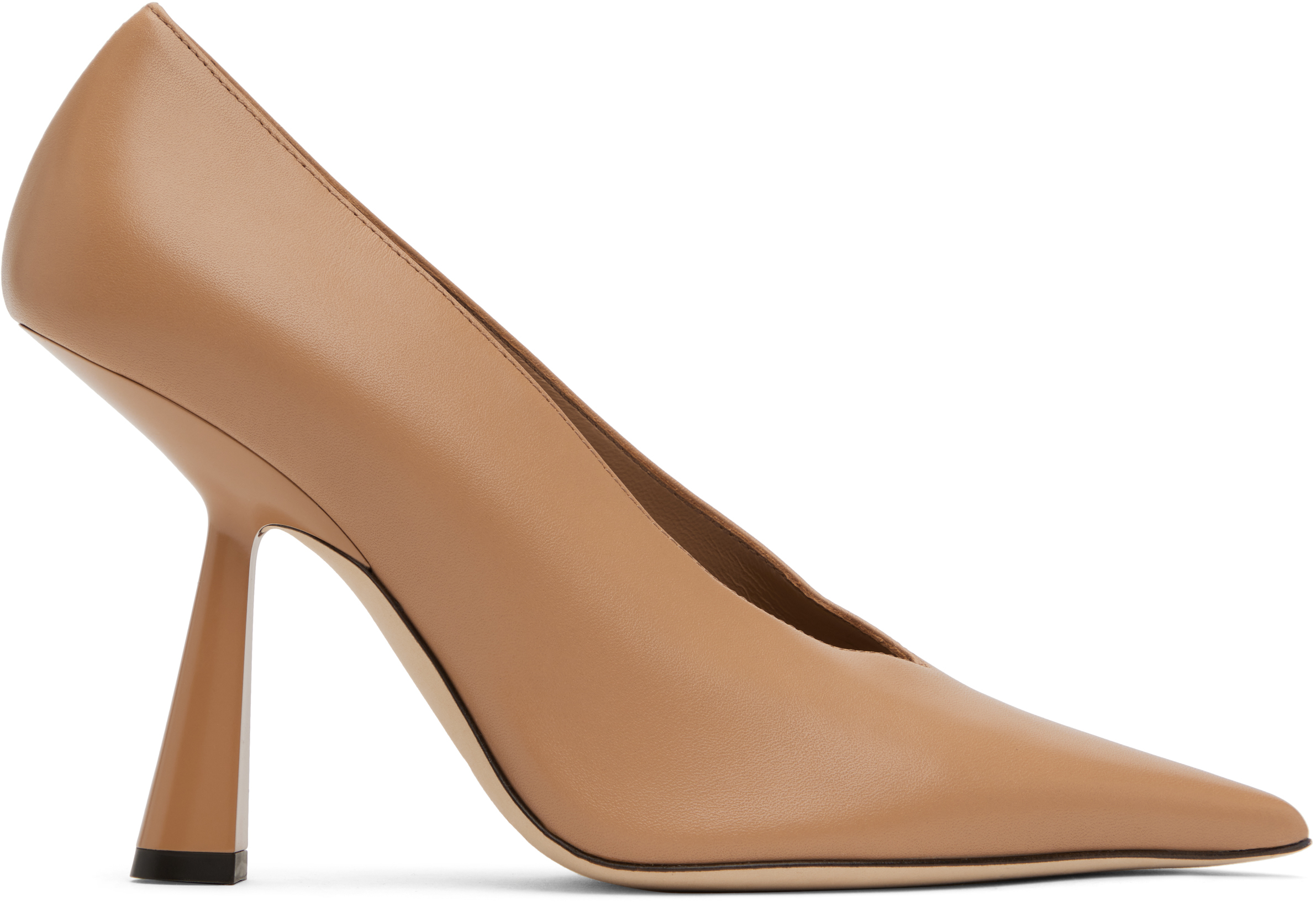 Jimmy Choo Beige Maryanne 100 Heels In Biscuit