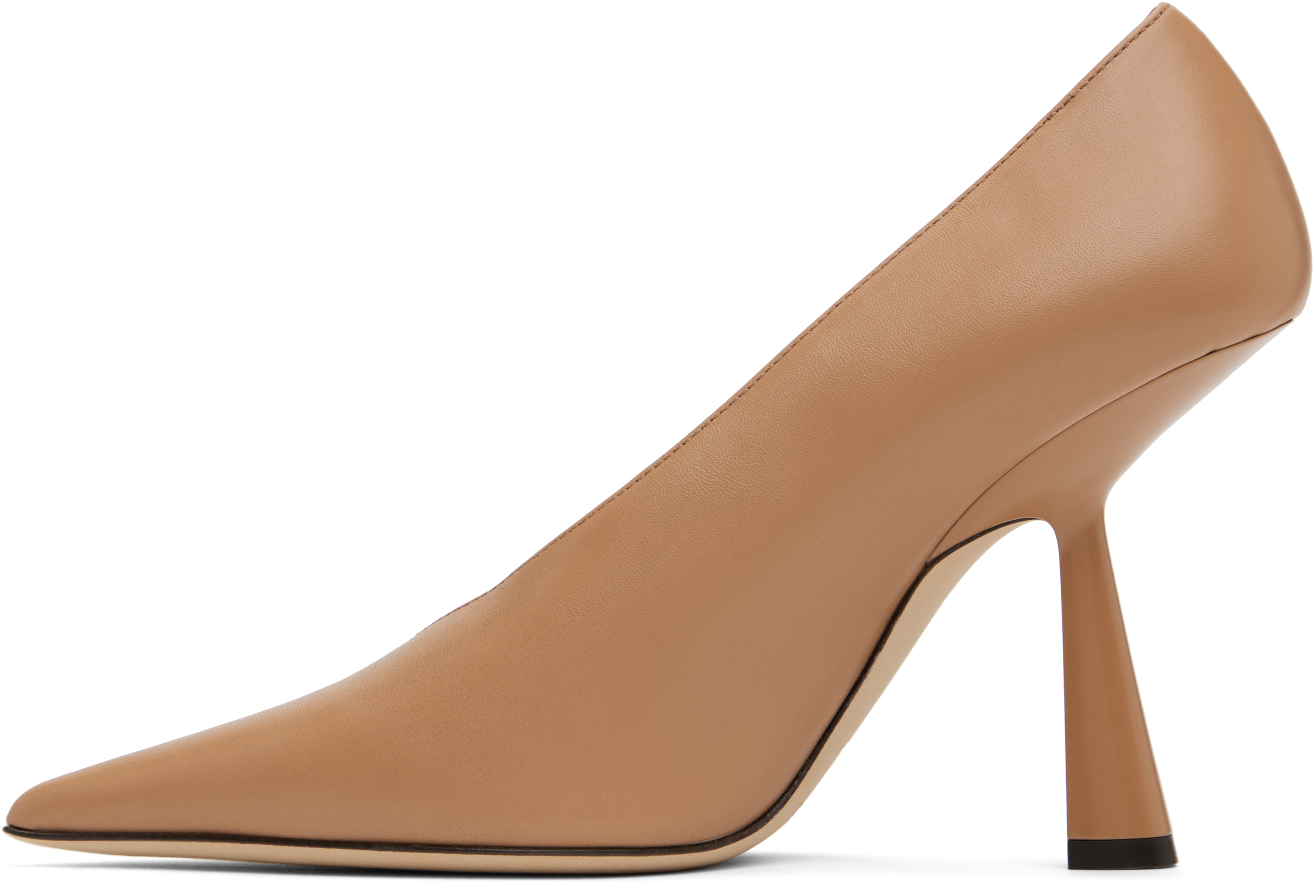 Jimmy Choo Beige Maryanne 100 Heels In Biscuit