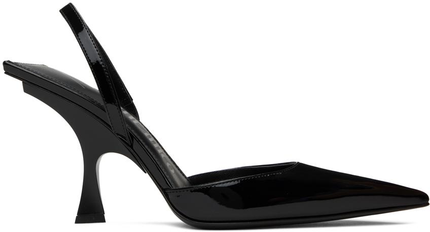 Black Ester Slingback Heels
