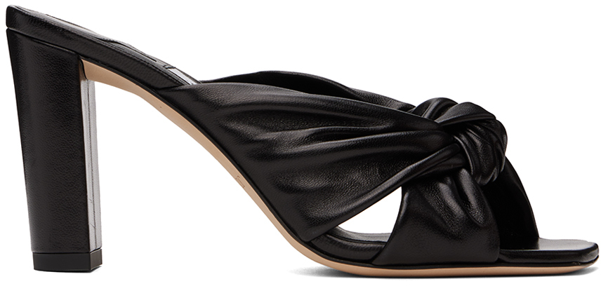 【関税込み】Jimmy Choo ブラック Avenue 85 ヒールサンダル Jimmy Chooのブラック Avenue 85 サンダルがセール中