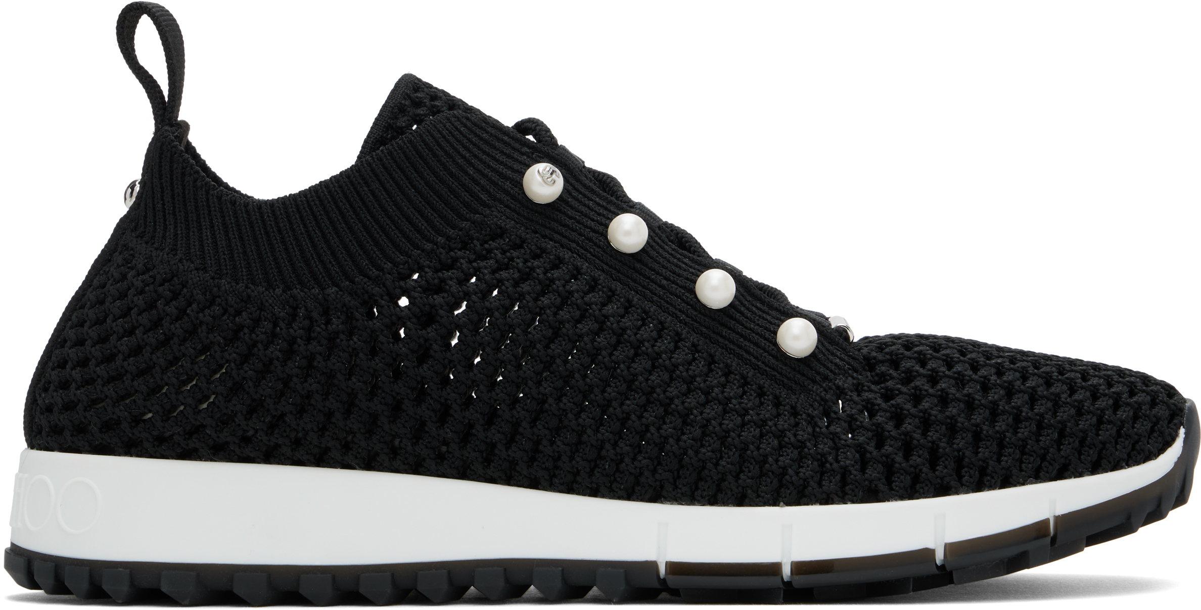 【関税込み】Jimmy Choo ブラック Veles スニーカー Veles | Black Cashmere Knit Trainer | JIMMY CHOO