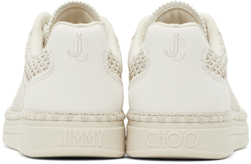 Jimmy Choo Rimini Nubuck-trimmed Sneakers In X Latte Mix