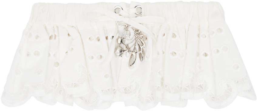 SSENSE Exclusive Off-White Ruffy Garter