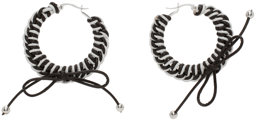 Black & White Nimbus Mini Hoops