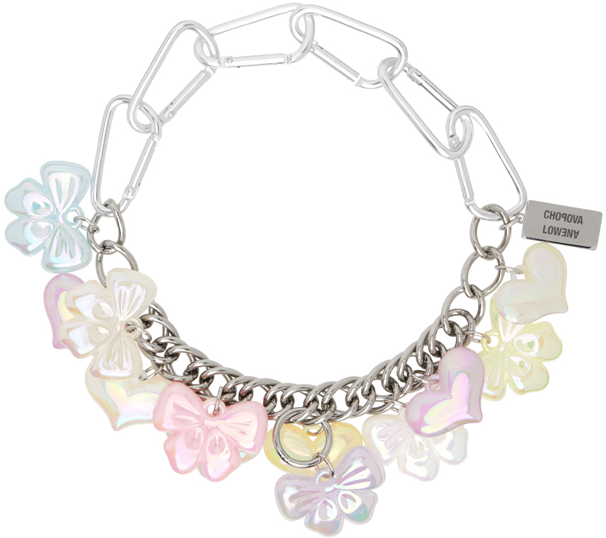 Chopova Lowena: Silver Pastel Lover Necklace | SSENSE