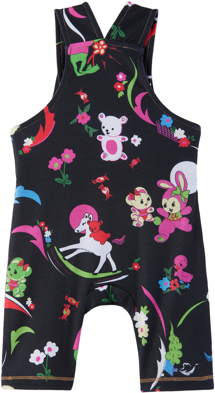 CHOPOVA LOWENA SSENSE EXCLUSIVE BABY BLACK TOY PRINT JUMPSUIT