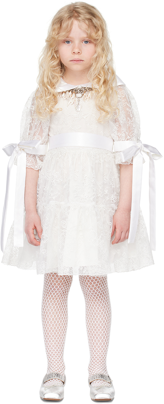 Shop Chopova Lowena Ssense Exclusive Kids White Flower Girl Dress