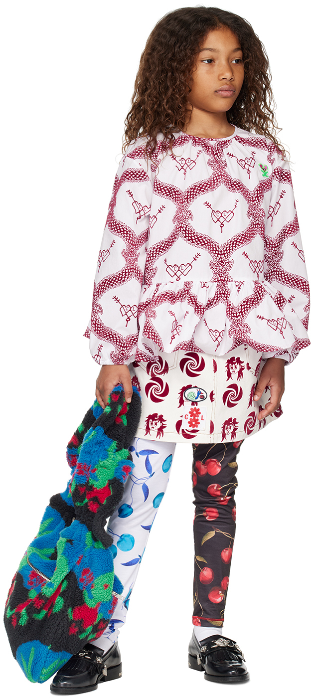 CHOPOVA LOWENA SSENSE EXCLUSIVE KIDS MULTICOLOR BUNNY FLEECE BAG 