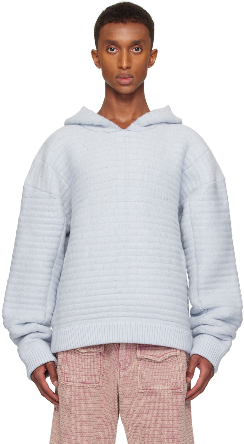 ISA BOULDER SSENSE EXCLUSIVE BLUE MICHELIN STRIPE HOODIE 