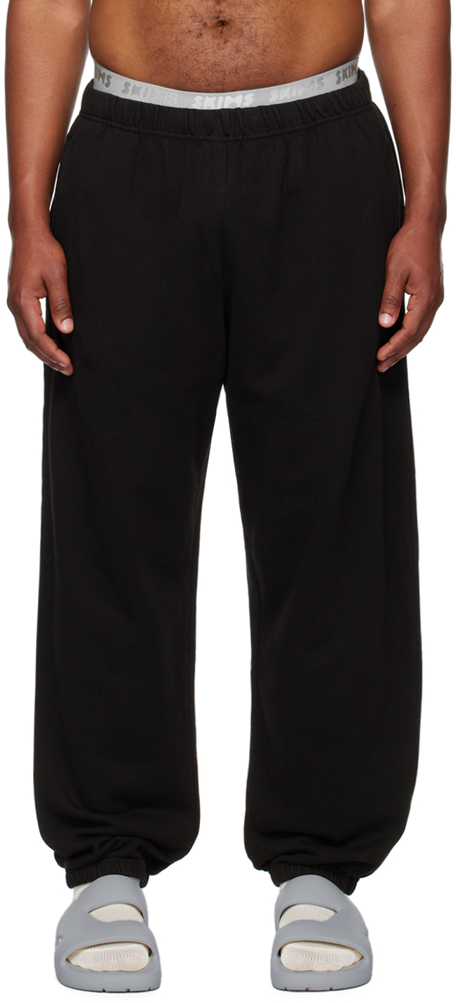Black Terry Relaxed Jogger Sweatpants