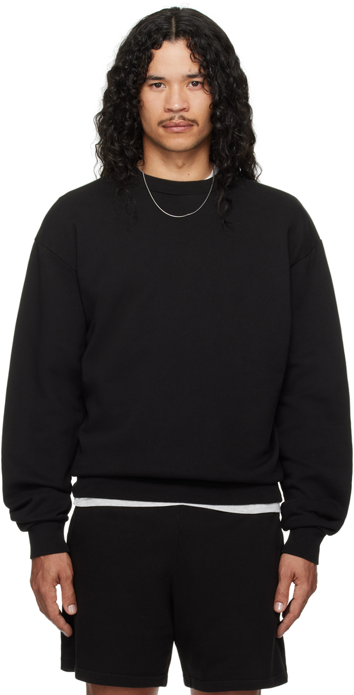 Black Terry Classic Crewneck Sweatshirt