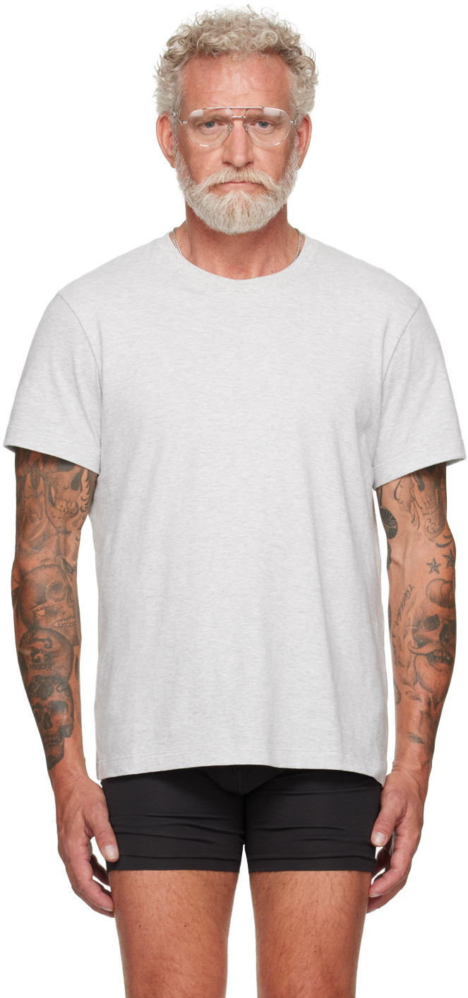 Gray SKIMS Cotton Classic T-Shirt