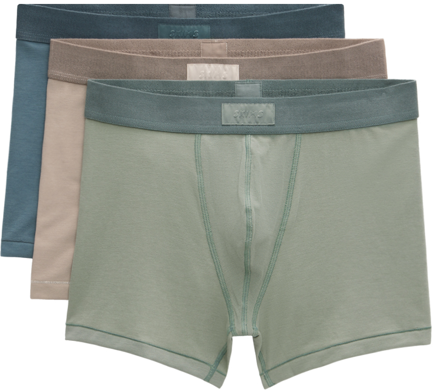 SKIMS★コットンリブ ボクサーパンツ 3枚セット SKIMS - コットンリブボクサー3枚組 をオンライン購入 | Saks