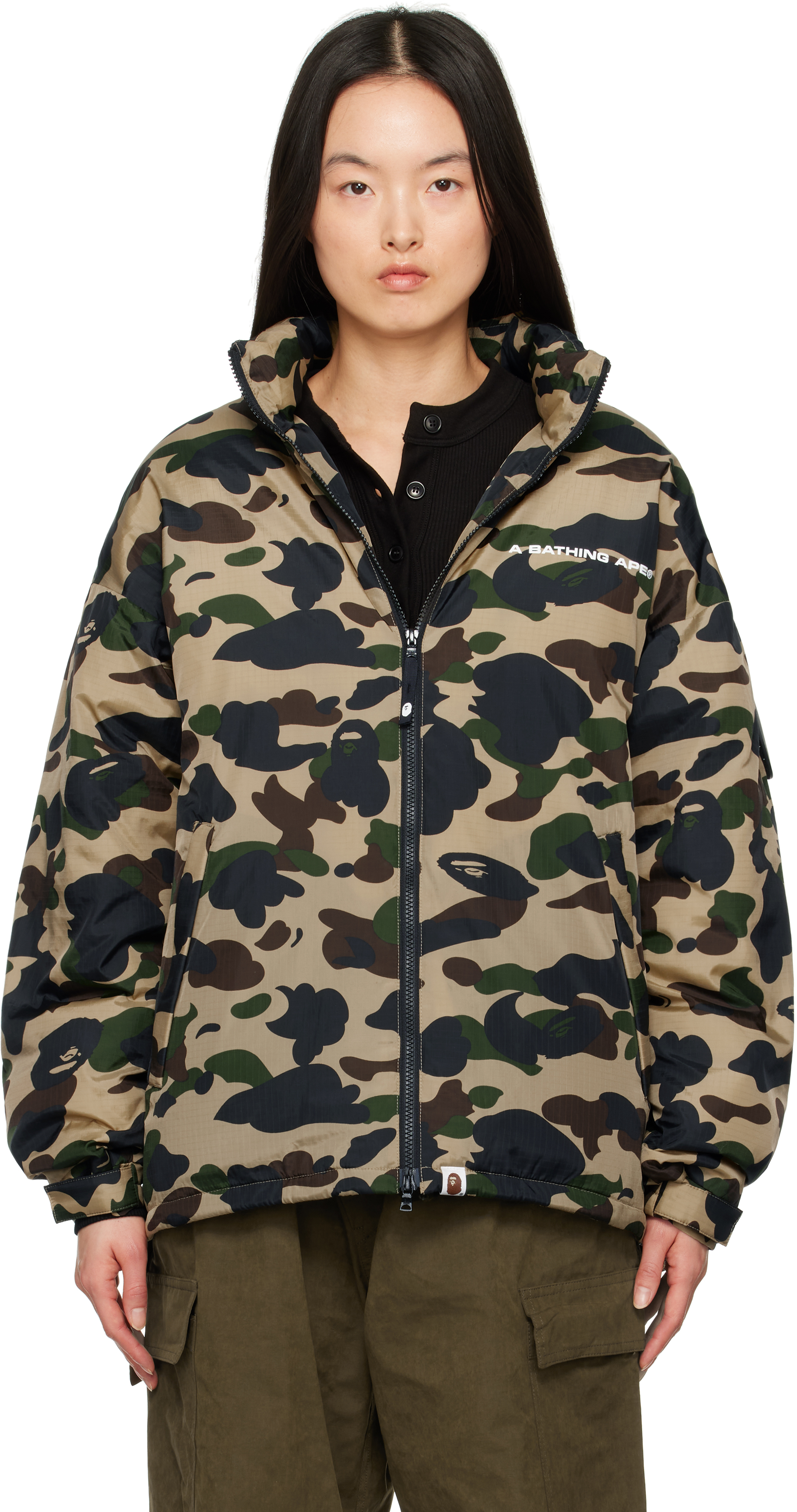 高感度ショップで2023年売れたブランド 1st Khaki BAPE: Camo SSENSE | Jacket Down ジャケット・アウター