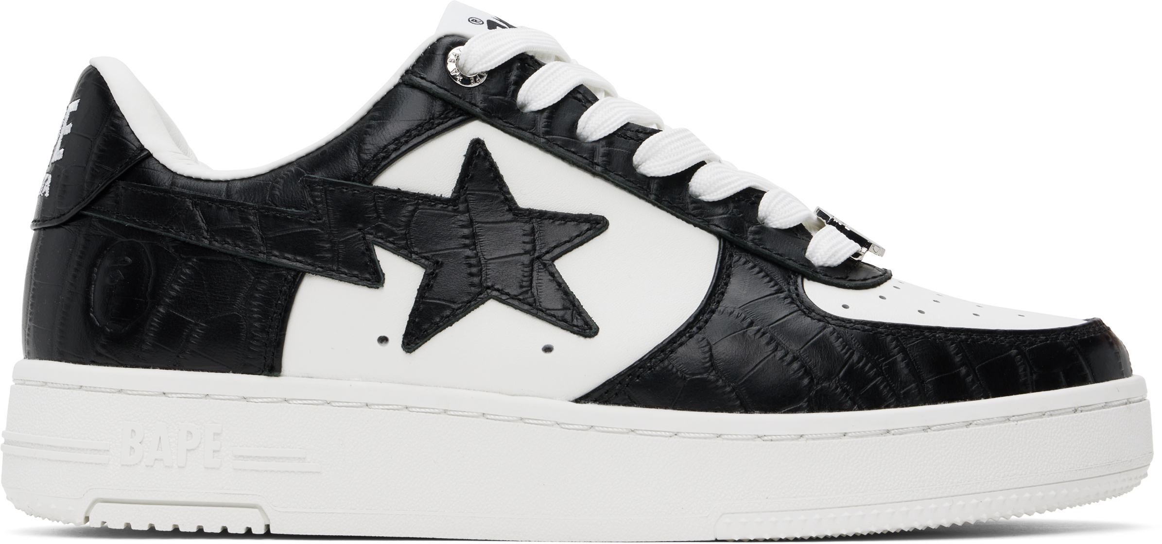 26.5㎝ BAPE STA ♯3 BLACK WHITE 新品 US8.5 Black & White 'BAPE' STA #3 Sneakers by BAPE on Sale