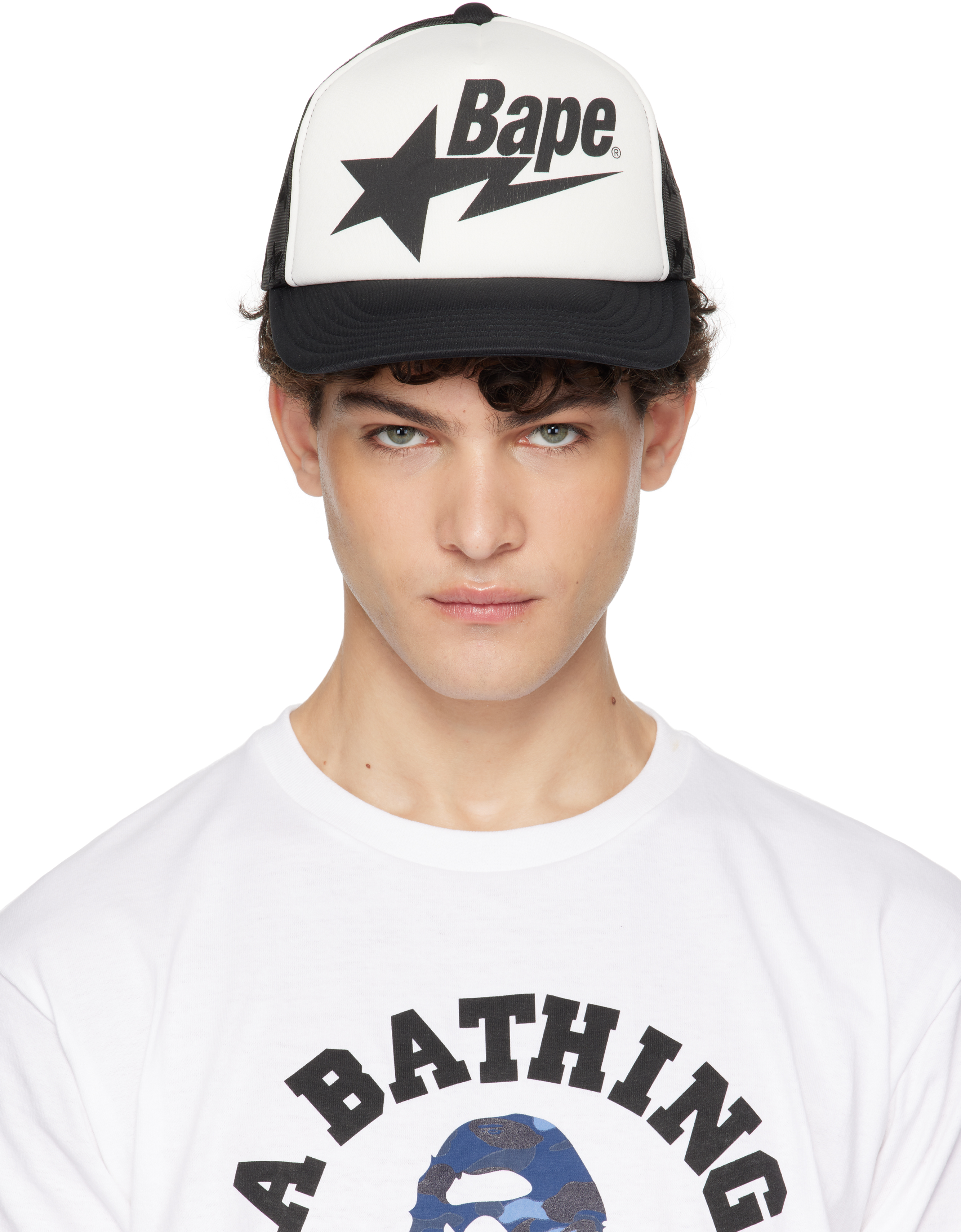 White & Black STA Mesh Cap