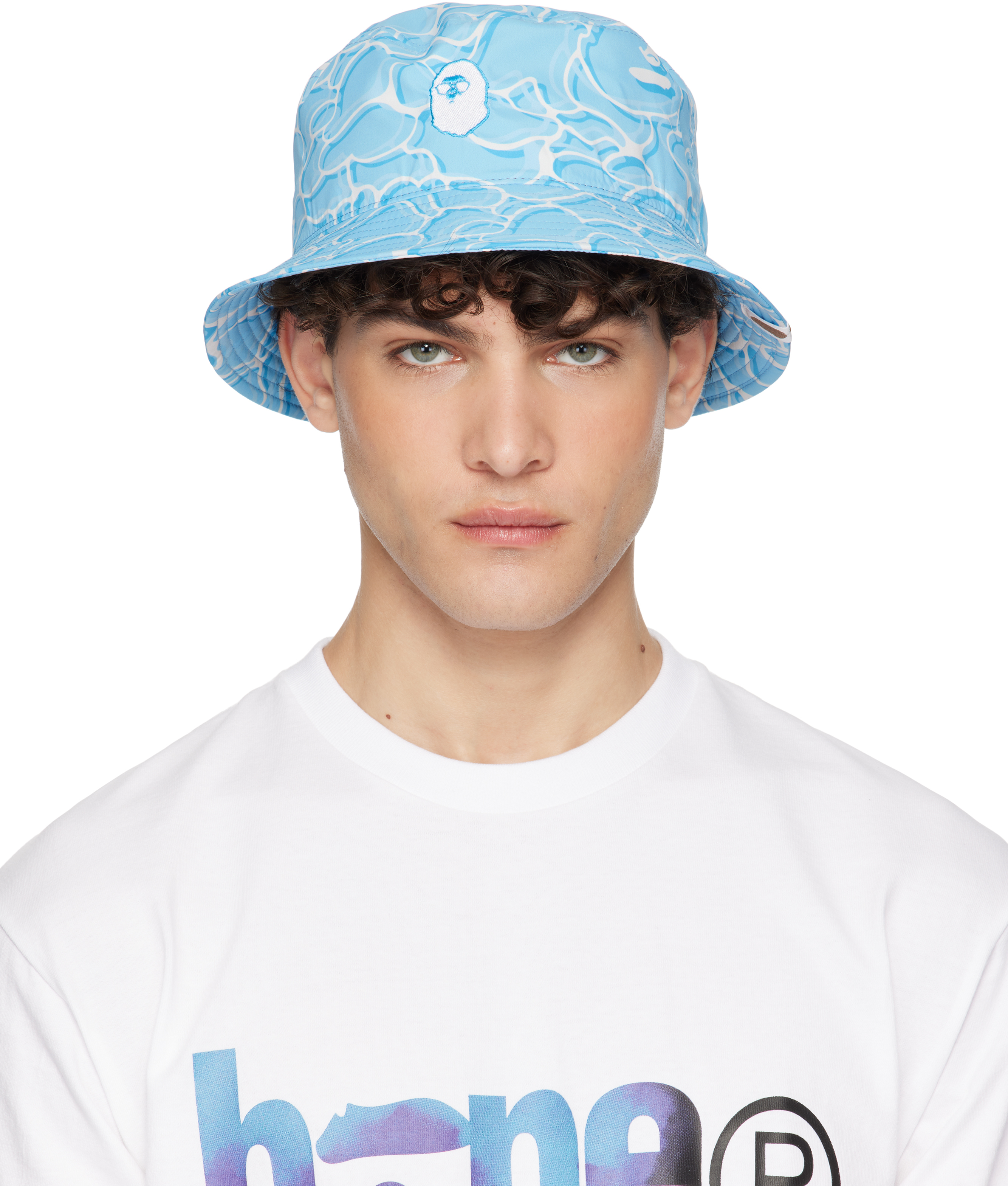 Blue ABC Camo Logo Bucket Hat