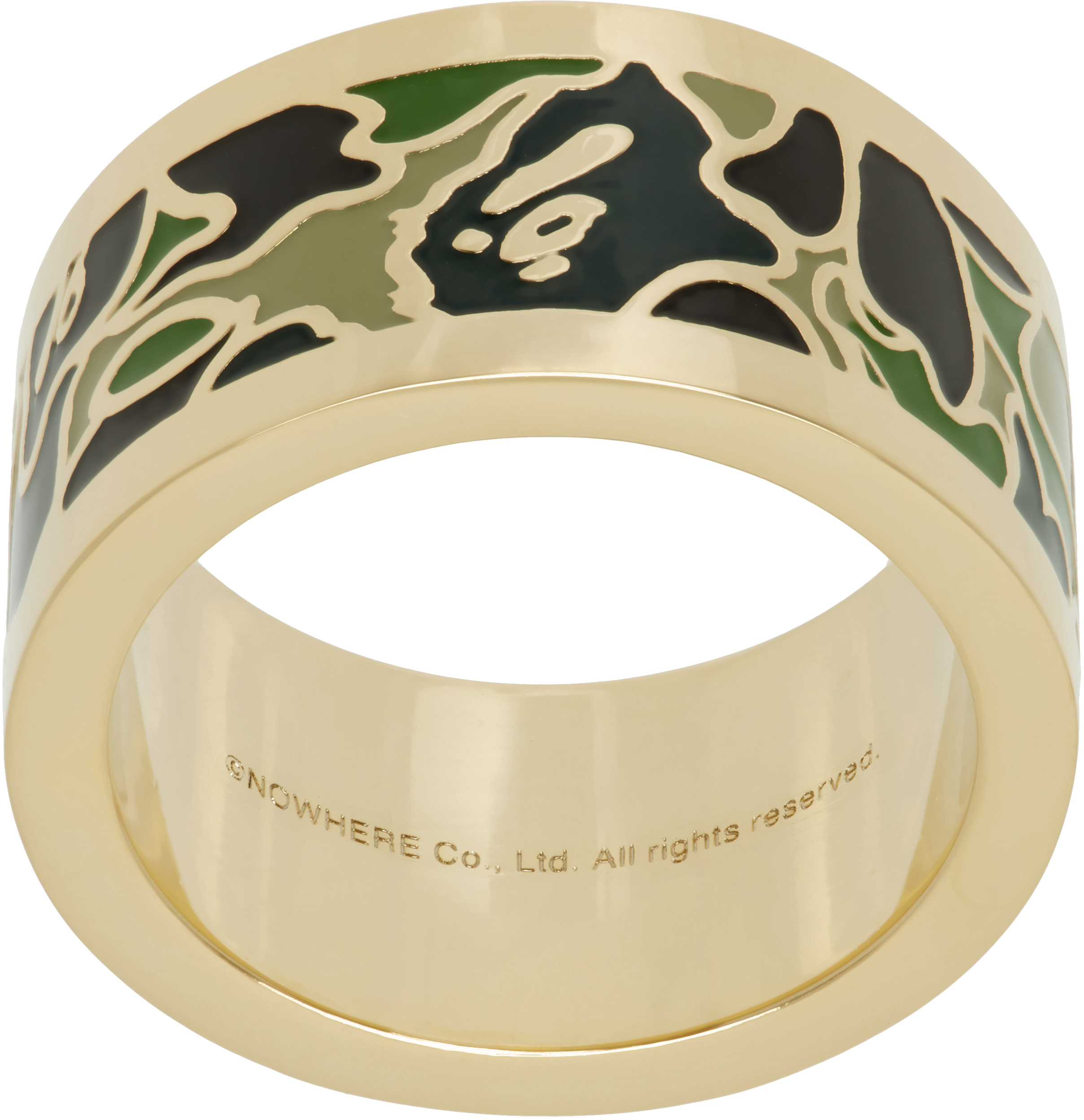 Gold & Khaki ABC Camo Ring