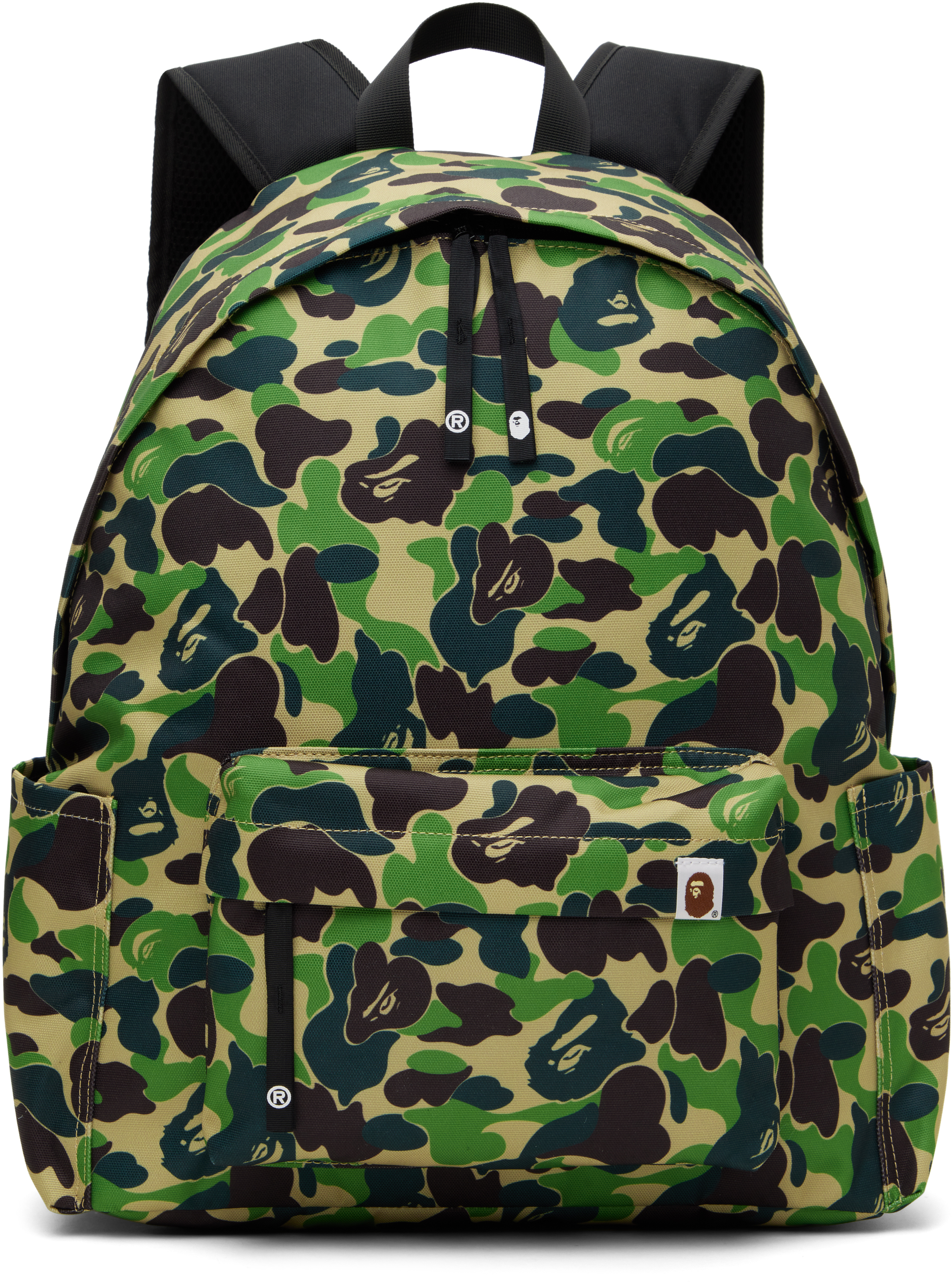 BAPE: Green ABC Camo Daypack Backpack | SSENSE BAPE: Green ABC Camo Daypack Backpack | SSENSE