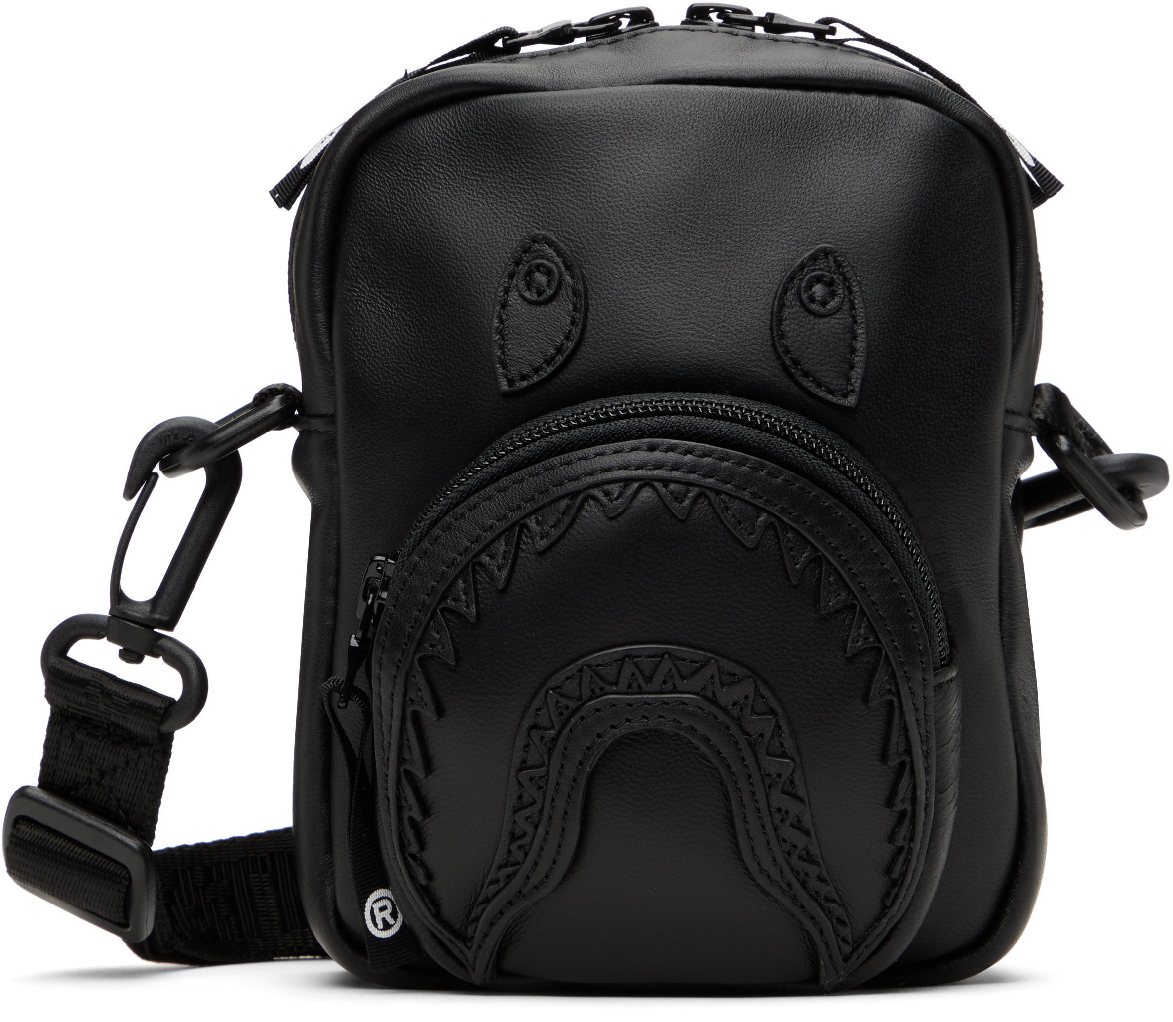 Black Mad Shark Leather Bag