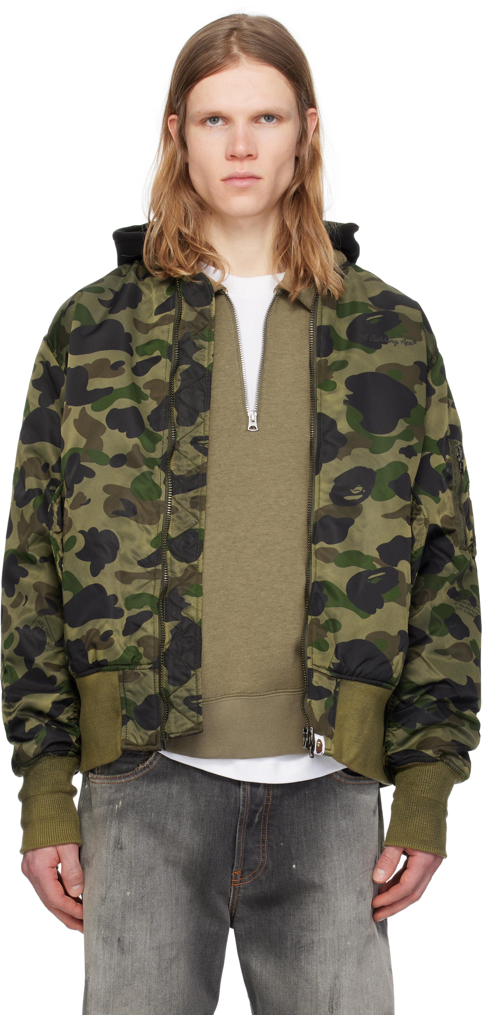 Green 1st Camo MA-1 Bomber Jacket