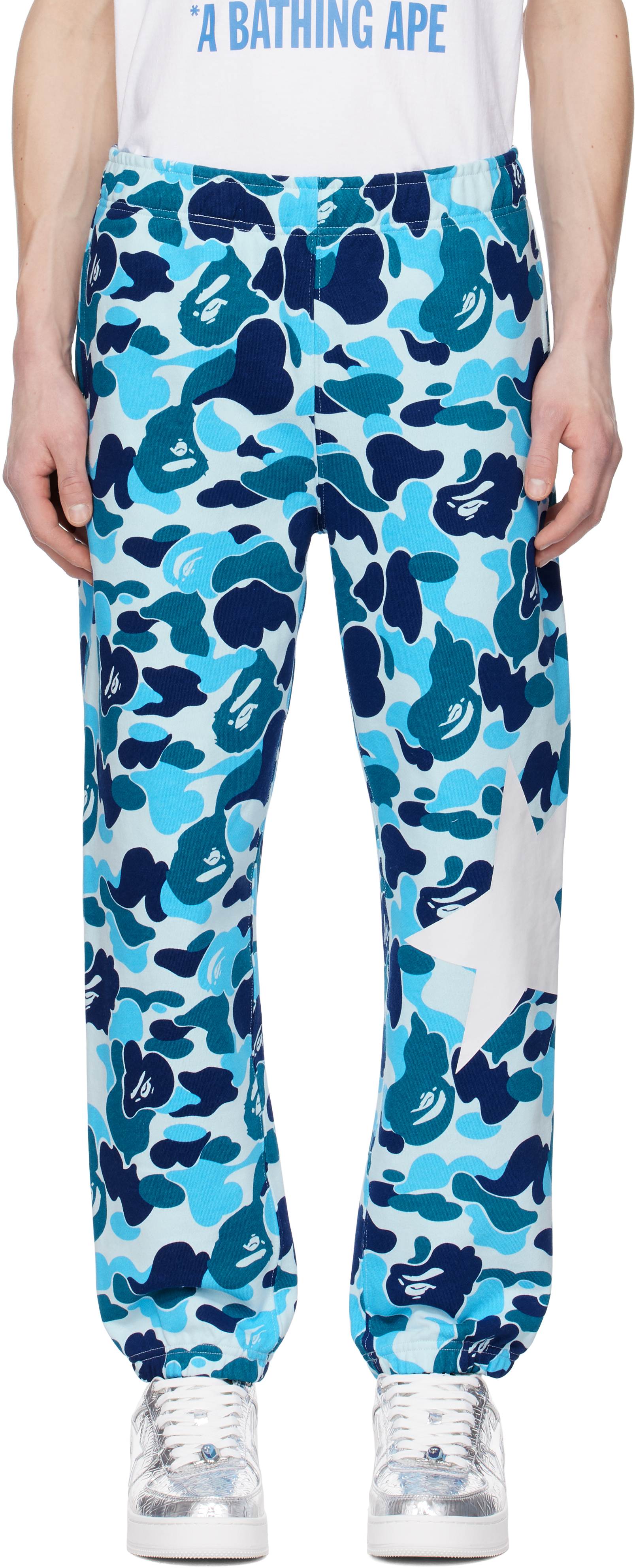 Blue ABC Camo Sweatpants