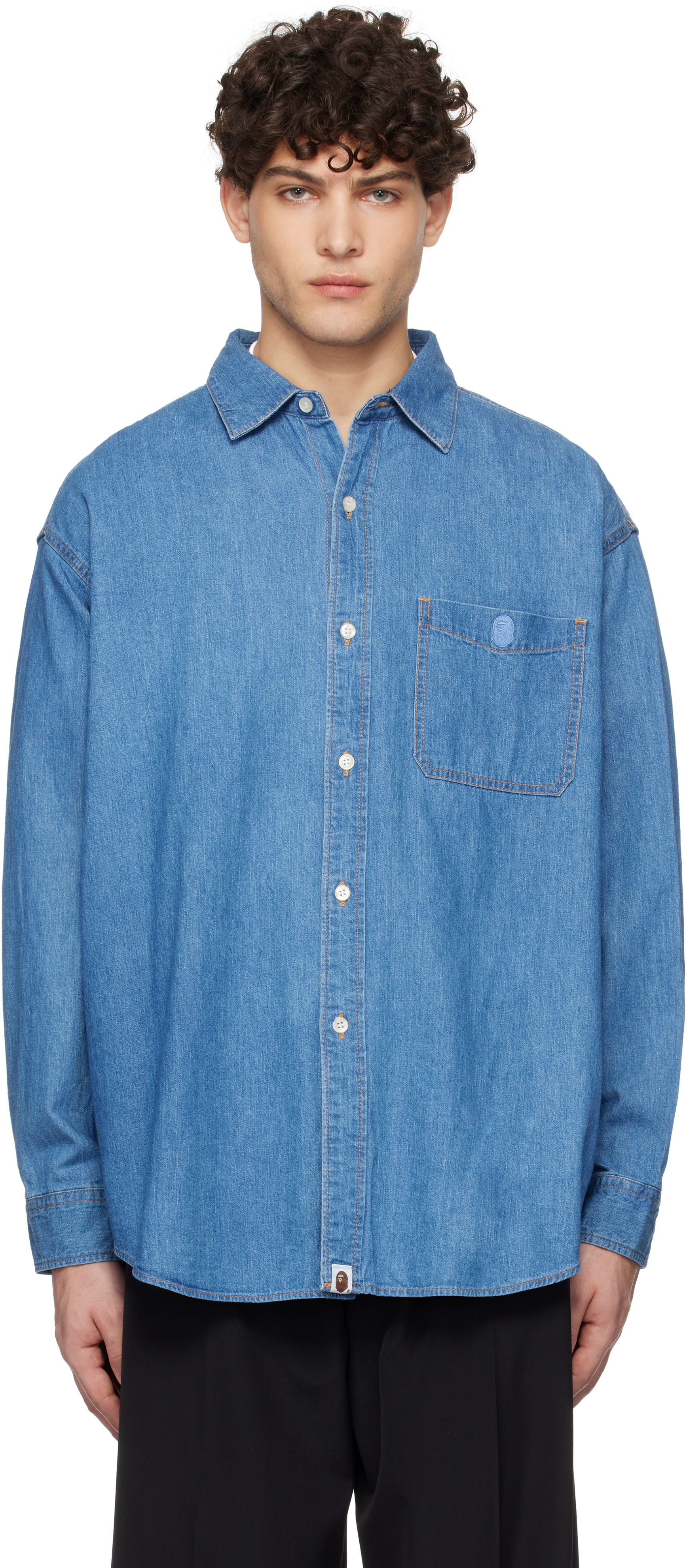 Blue Champion Relaxed Fit Denim Shirt