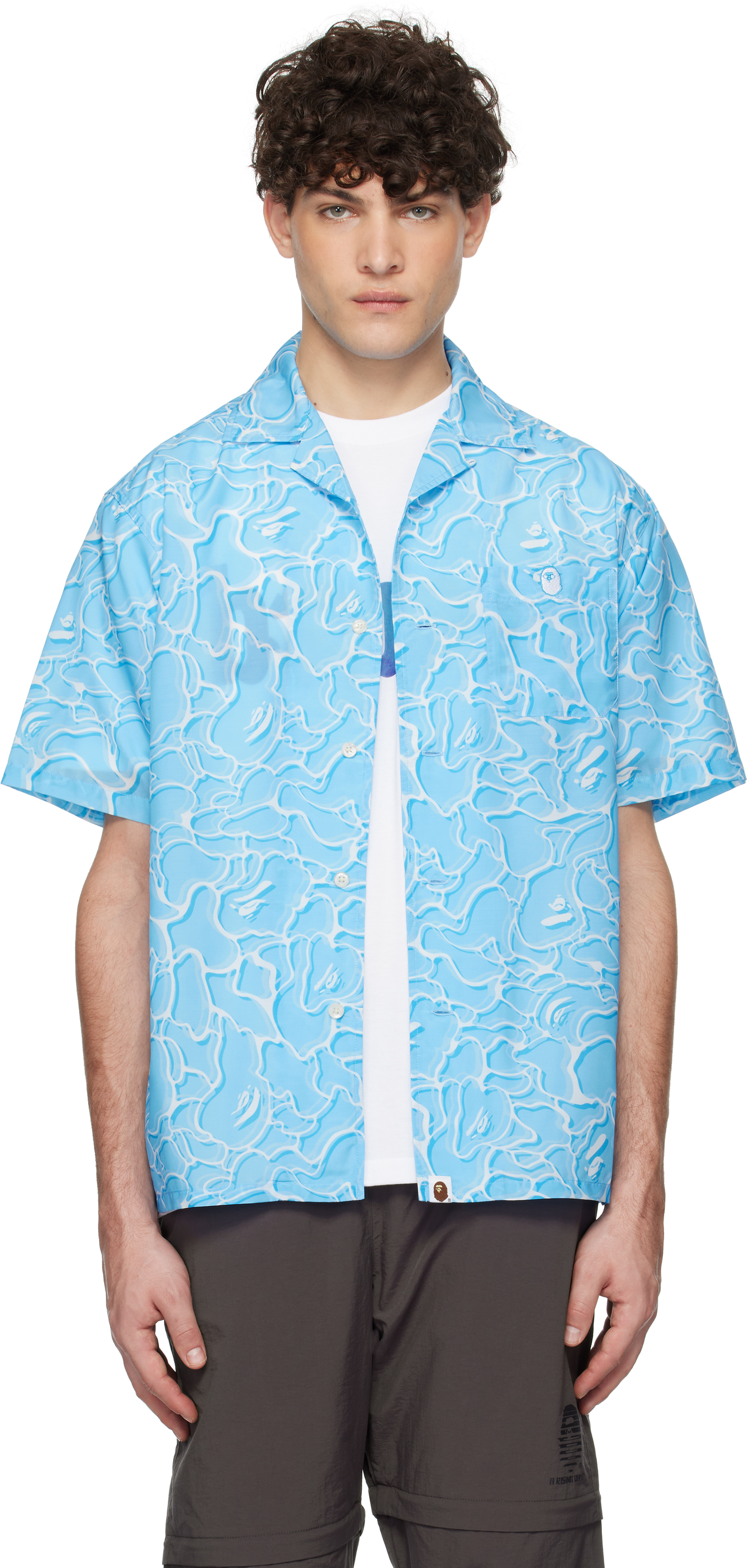 Blue ABC Sea Surface Camo Shirt