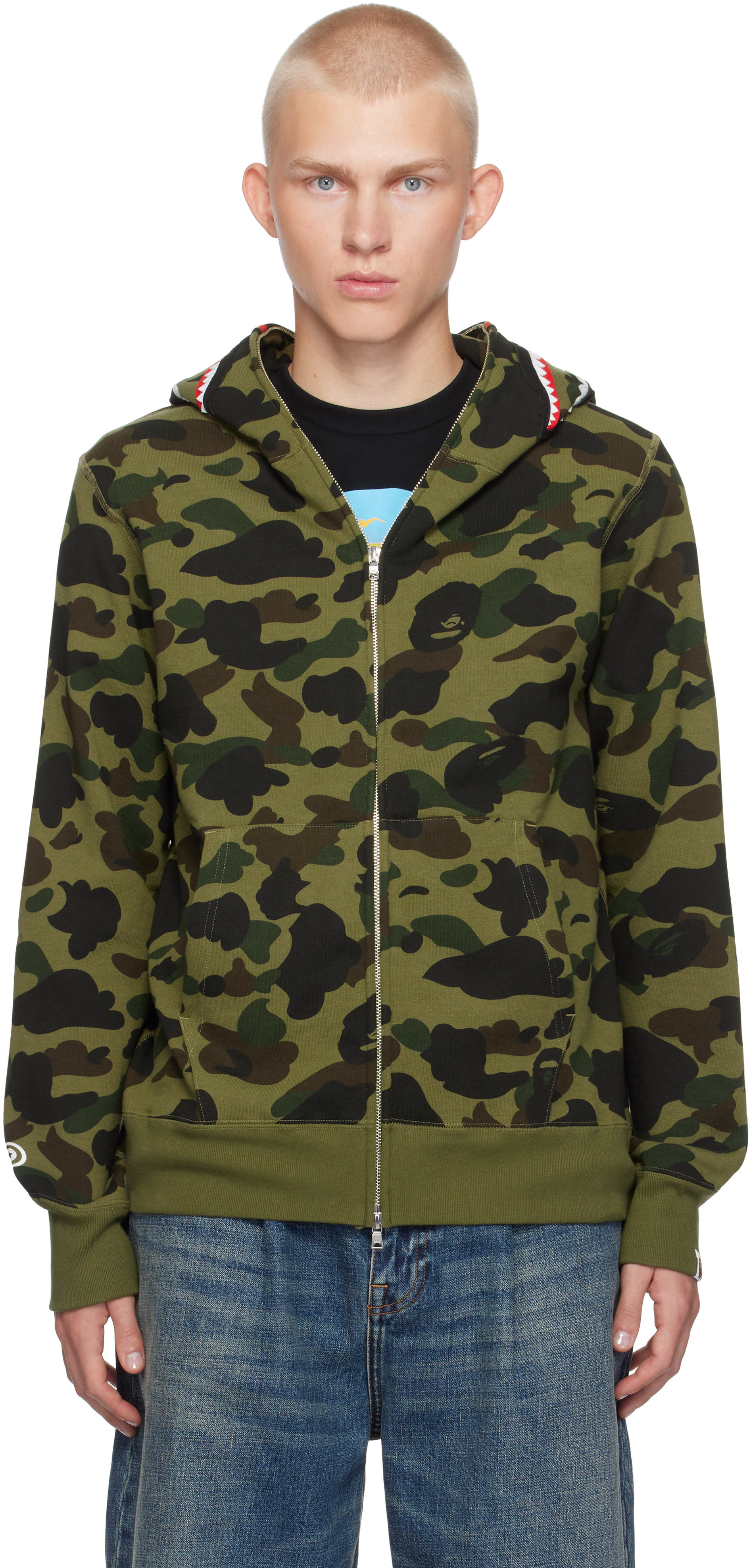 Bape 1st camo shark hoodie best sale