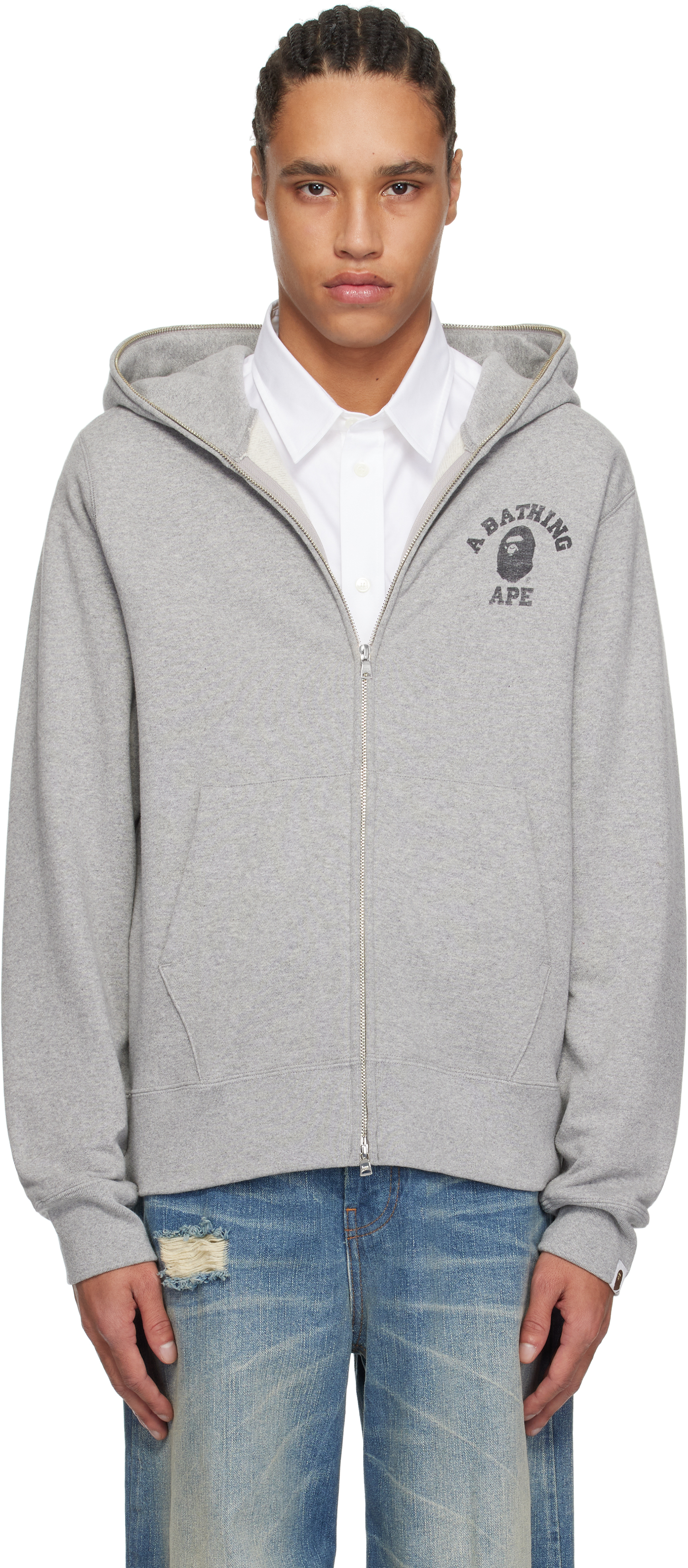 22SS CCP BIG HOOD L＋ CCP Gray Big Hood Hoodie CCP