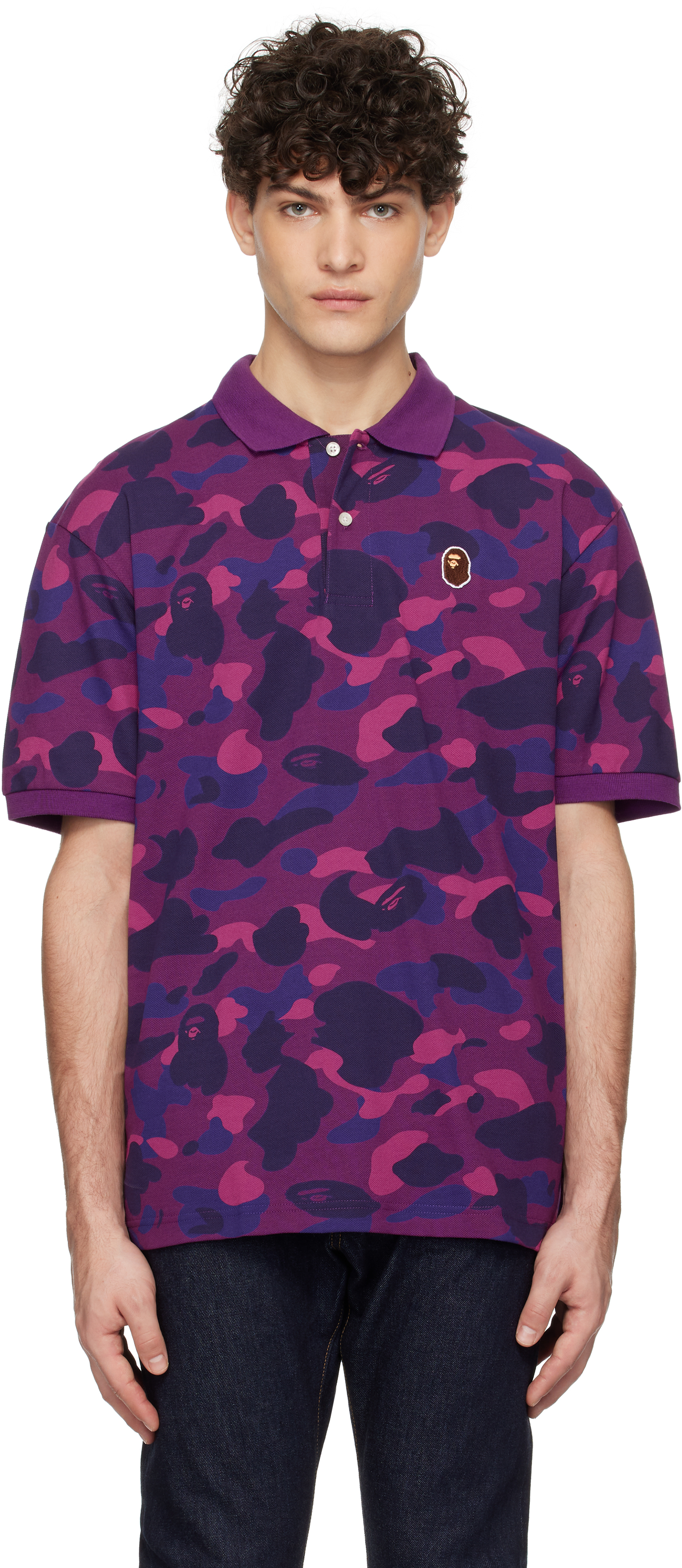 Deals Bape Ape Head Purple Camo Size Medium