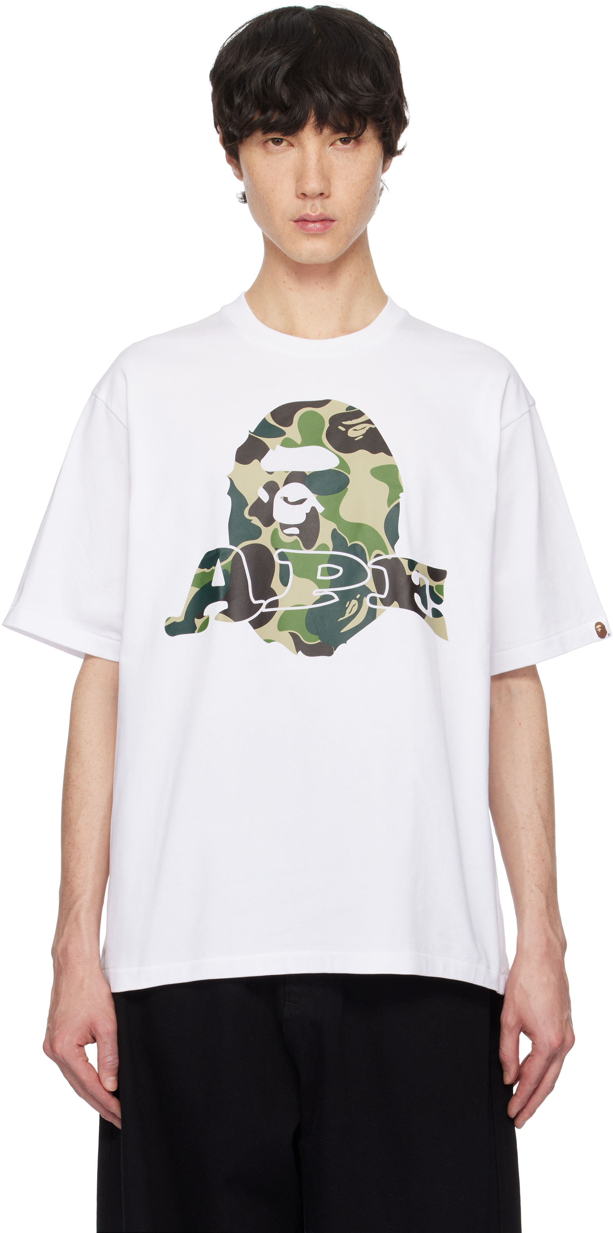 Black ABC Camo Ape Head Relaxed Fit T-shirt