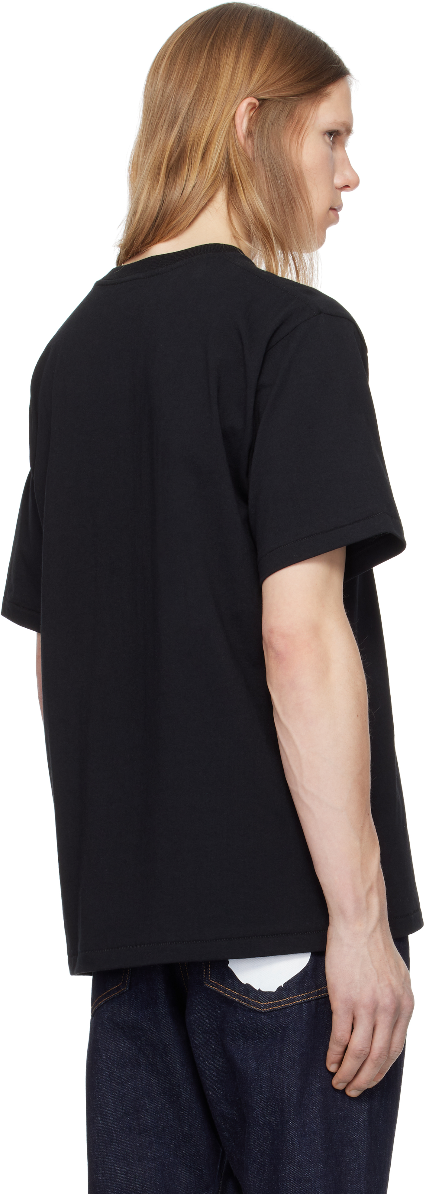 Bape Black Lux Sports Pattern Box Ape Head T-shirt In Black