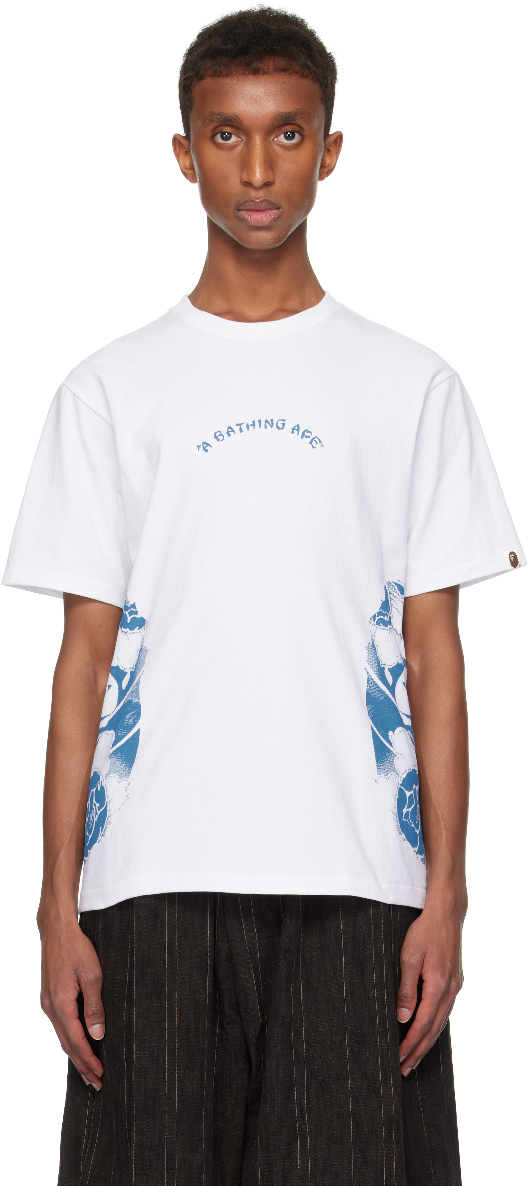 Shop Bape White Japanese Tattoo Side Big Ape Head T-shirt