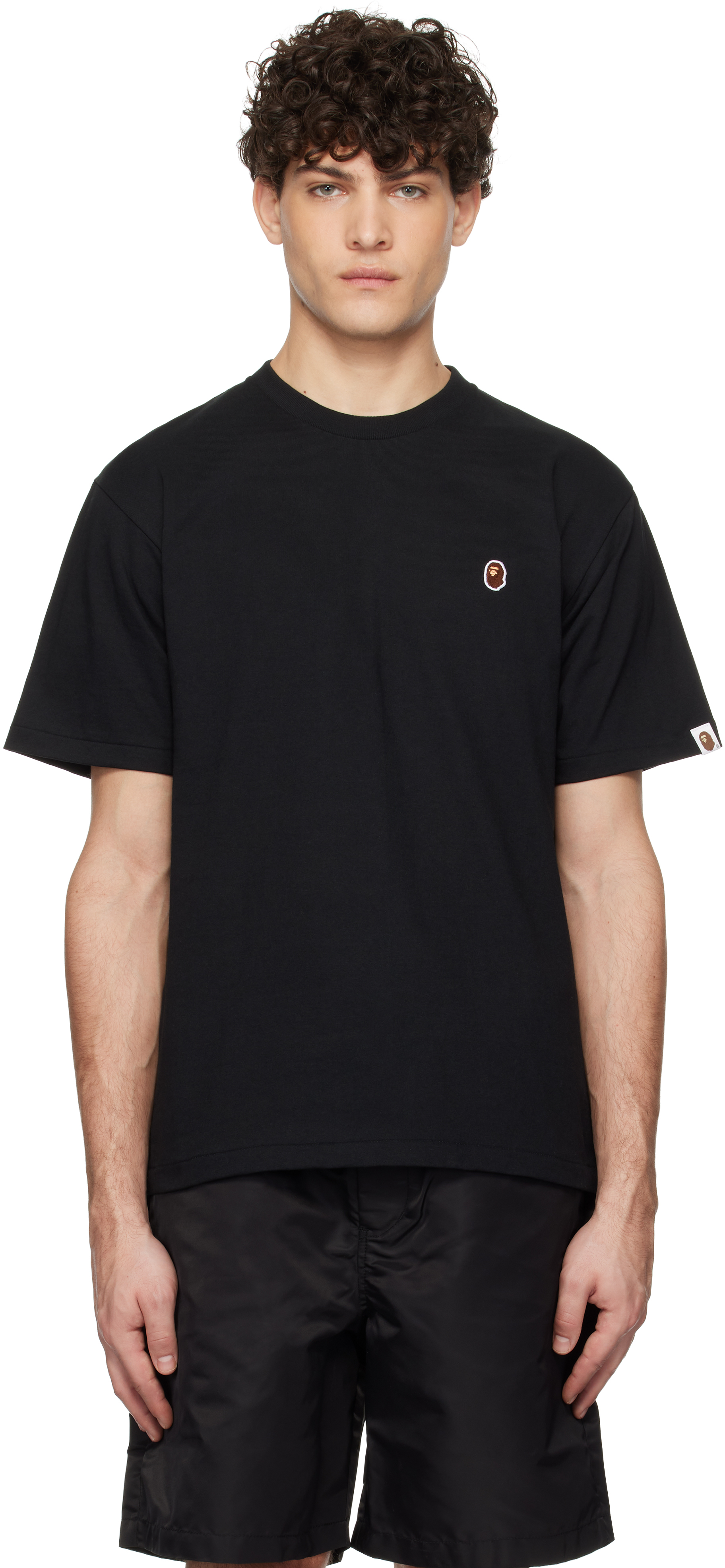 BAPE: Black Ape Head One Point T-shirt | SSENSE