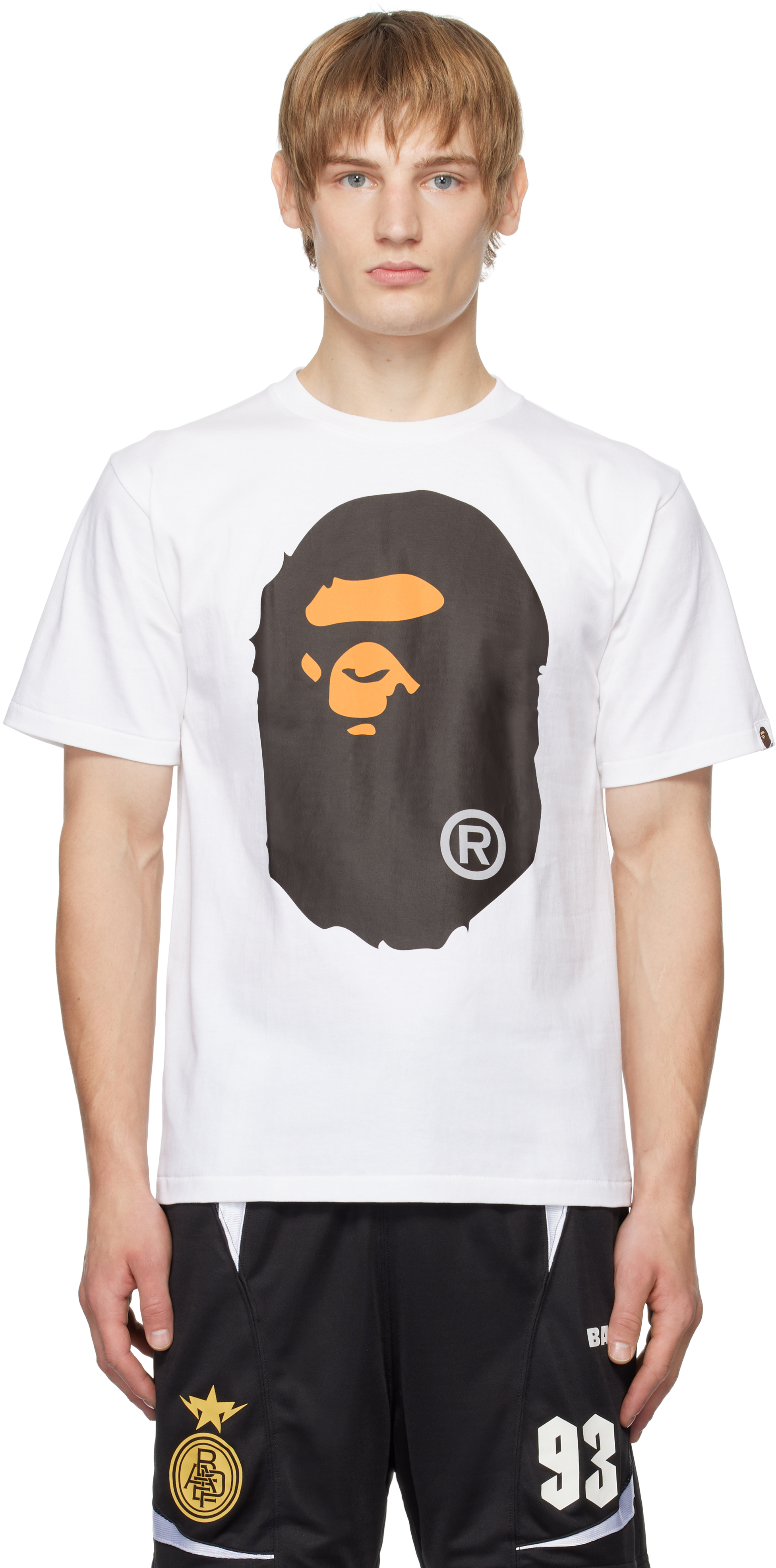 Bape White Big Ape Head T-shirt