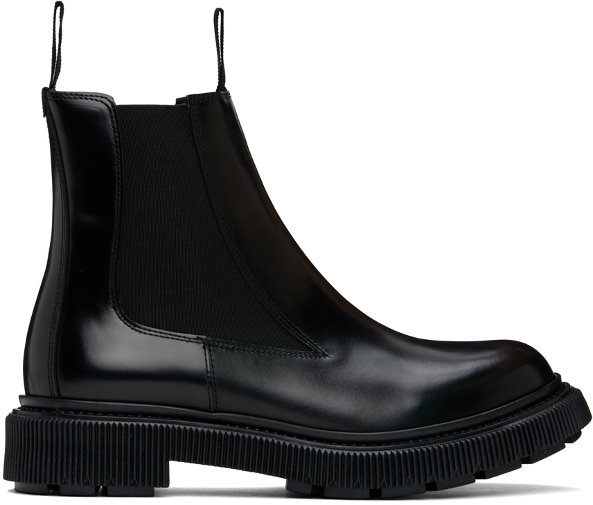 ADIEU TYPE CHELSEA BOOTS レザーサイドゴアブーツ 41 サイドゴアブーツ メンズ ブーツ スクエアトゥ レザーシューズ