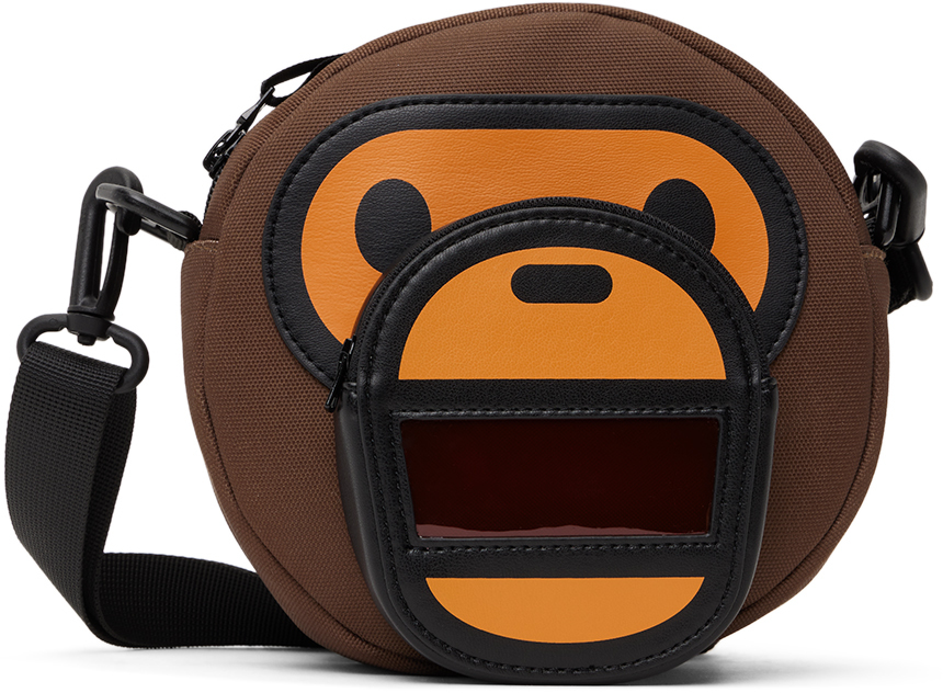 Kids Brown Baby Milo Bag by BAPE on Sale