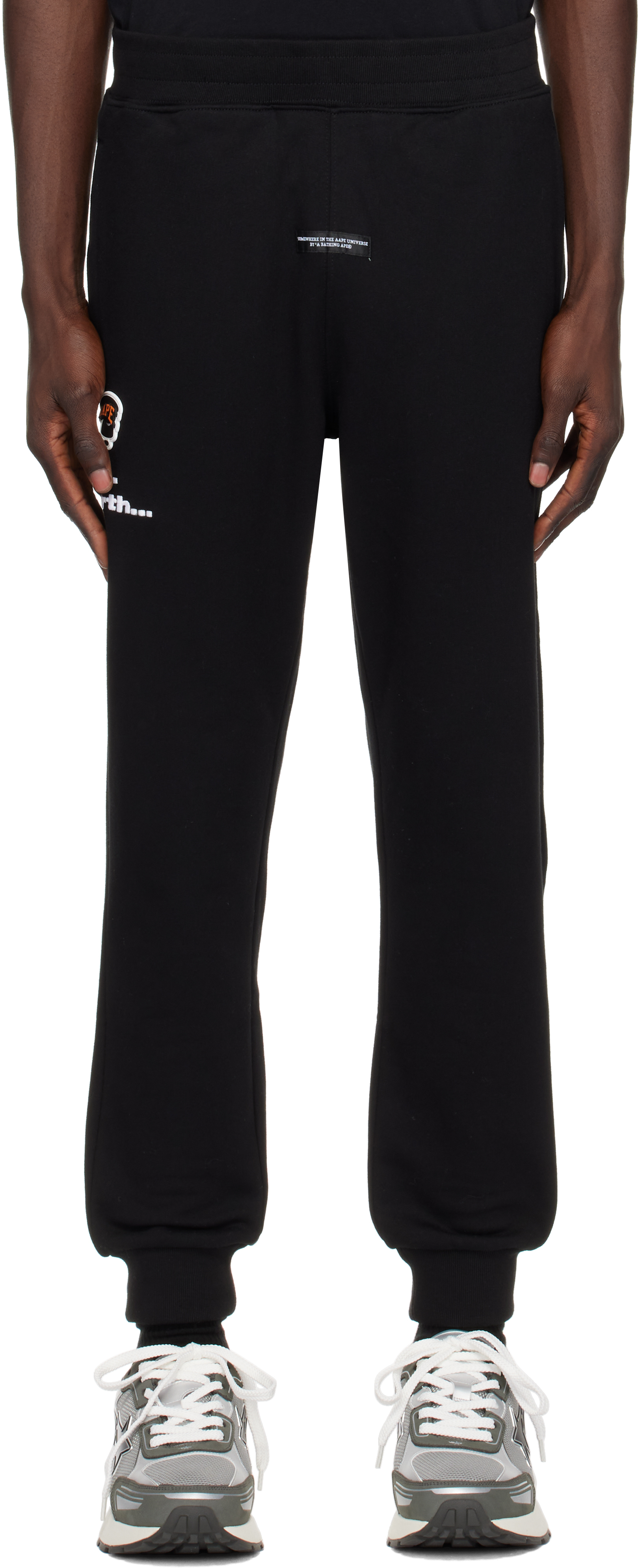 Black AAPE Main Sweatpants