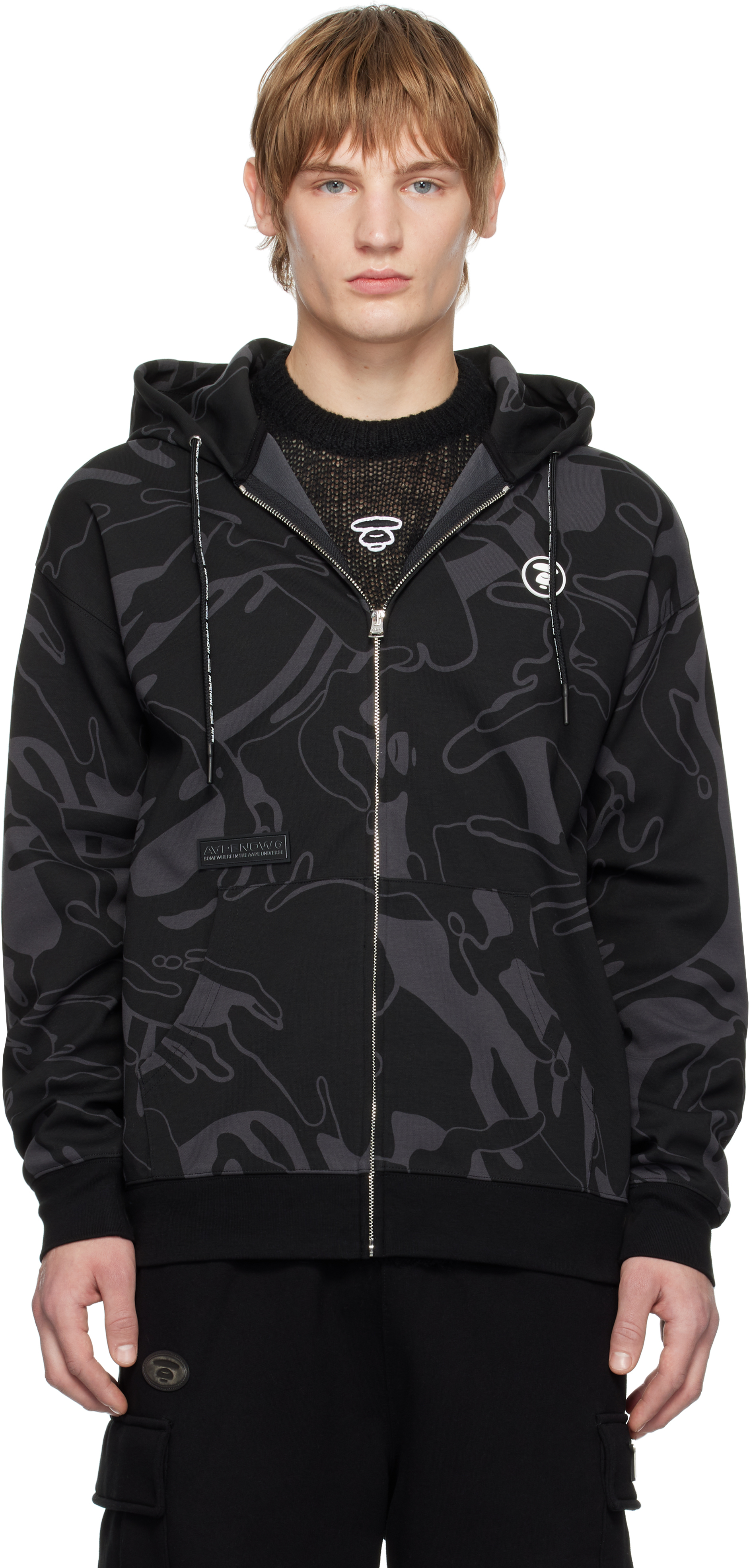 Bathing ape zip up hoodie on sale