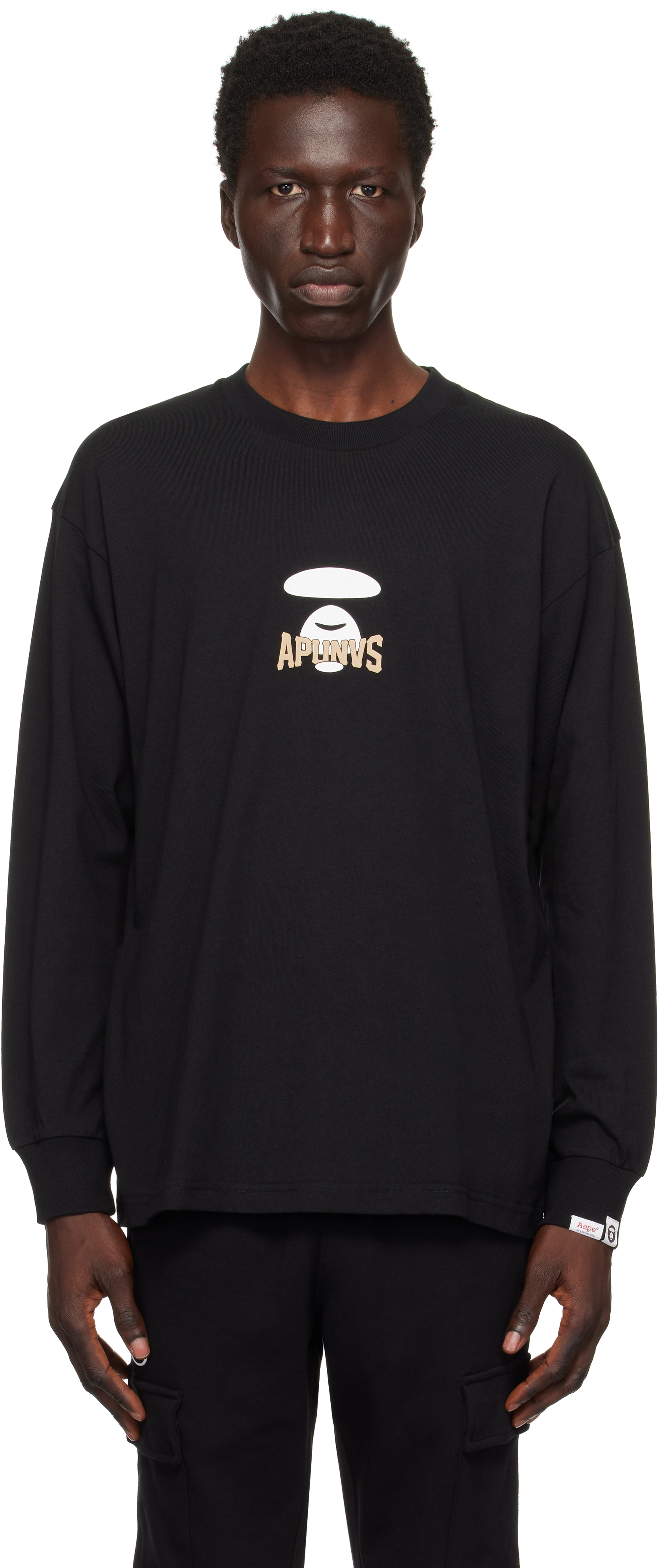 Black Basic Long Sleeve T-shirt