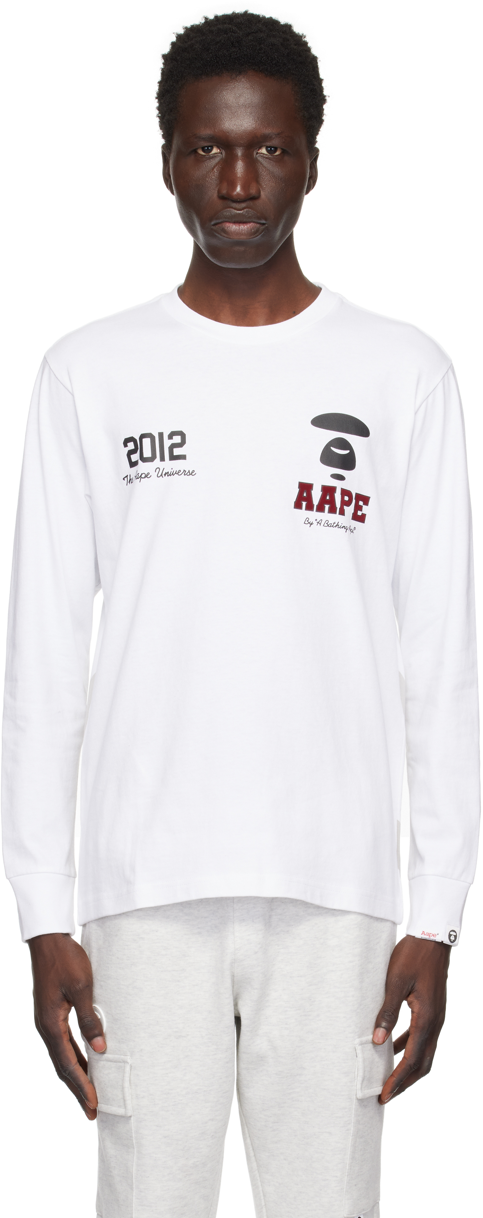 White Basic Long Sleeve T-shirt