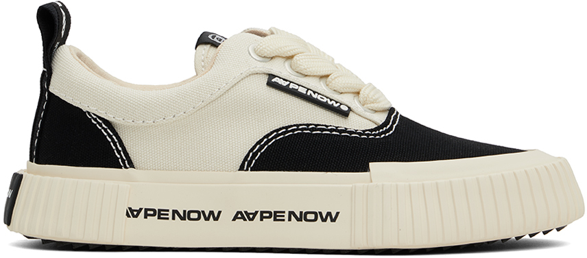 Black & Off-White AAPENOW Galaxy Low-Top Sneakers